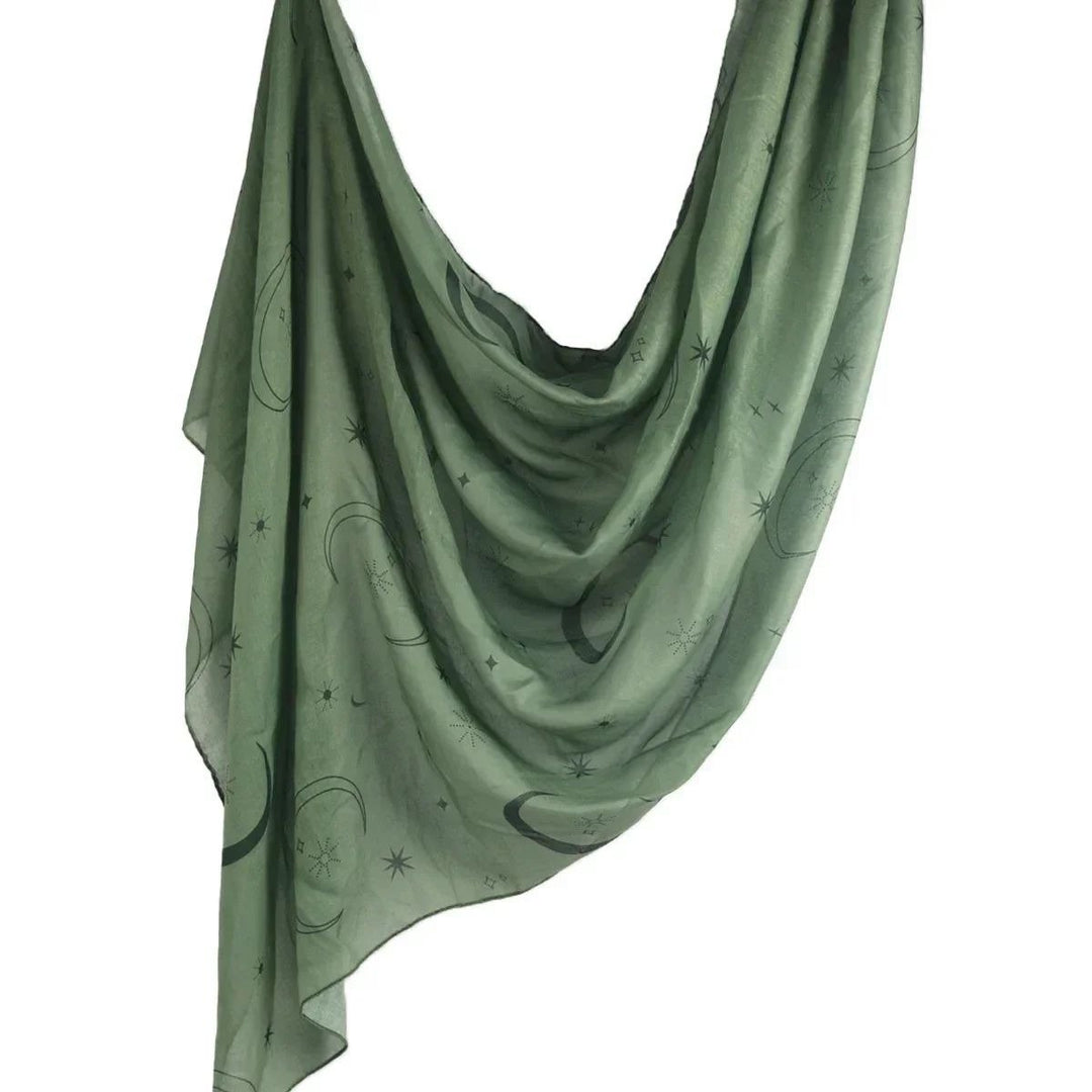 Breathable Floral Cotton Rayon Shawl Scarf for Muslim Women Image 7