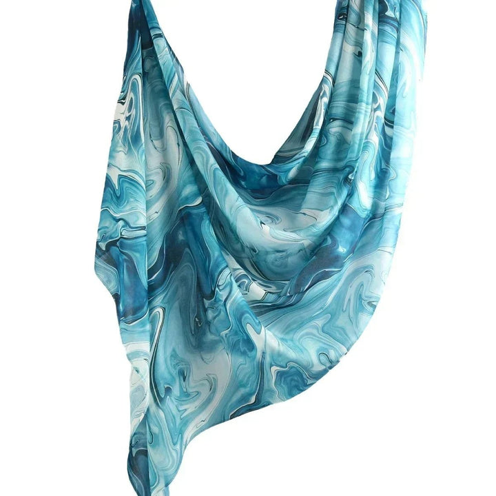 Breathable Floral Cotton Rayon Shawl Scarf for Muslim Women Image 9