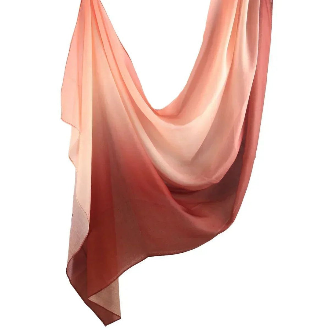 Breathable Floral Cotton Rayon Shawl Scarf for Muslim Women Image 1