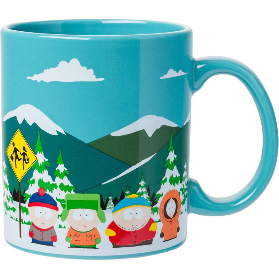 South Park Bus Stop 20oz Ceramic Camper Mug Image 1