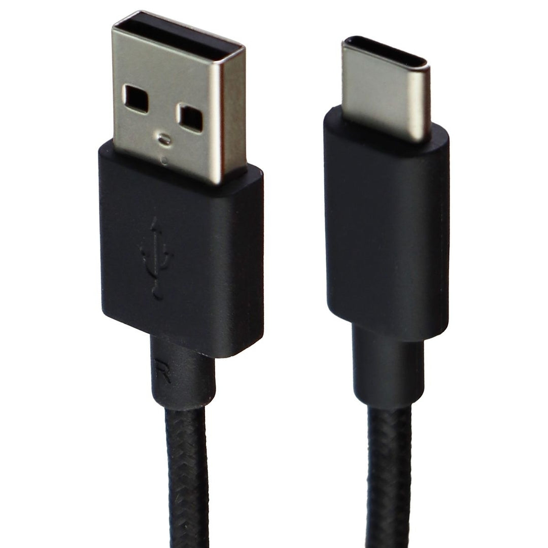 Universal (3.3-Ft) 1m Braided USB to USB-C Charge/Sync Cable - Black Image 1