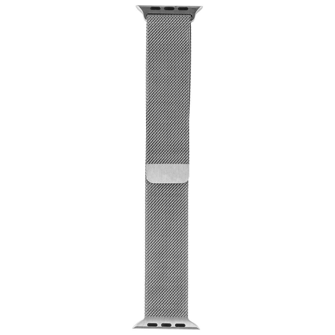 Apple (45mm) Milanese Loop Band for Apple Watch 42/44/45mm - Silver Image 1