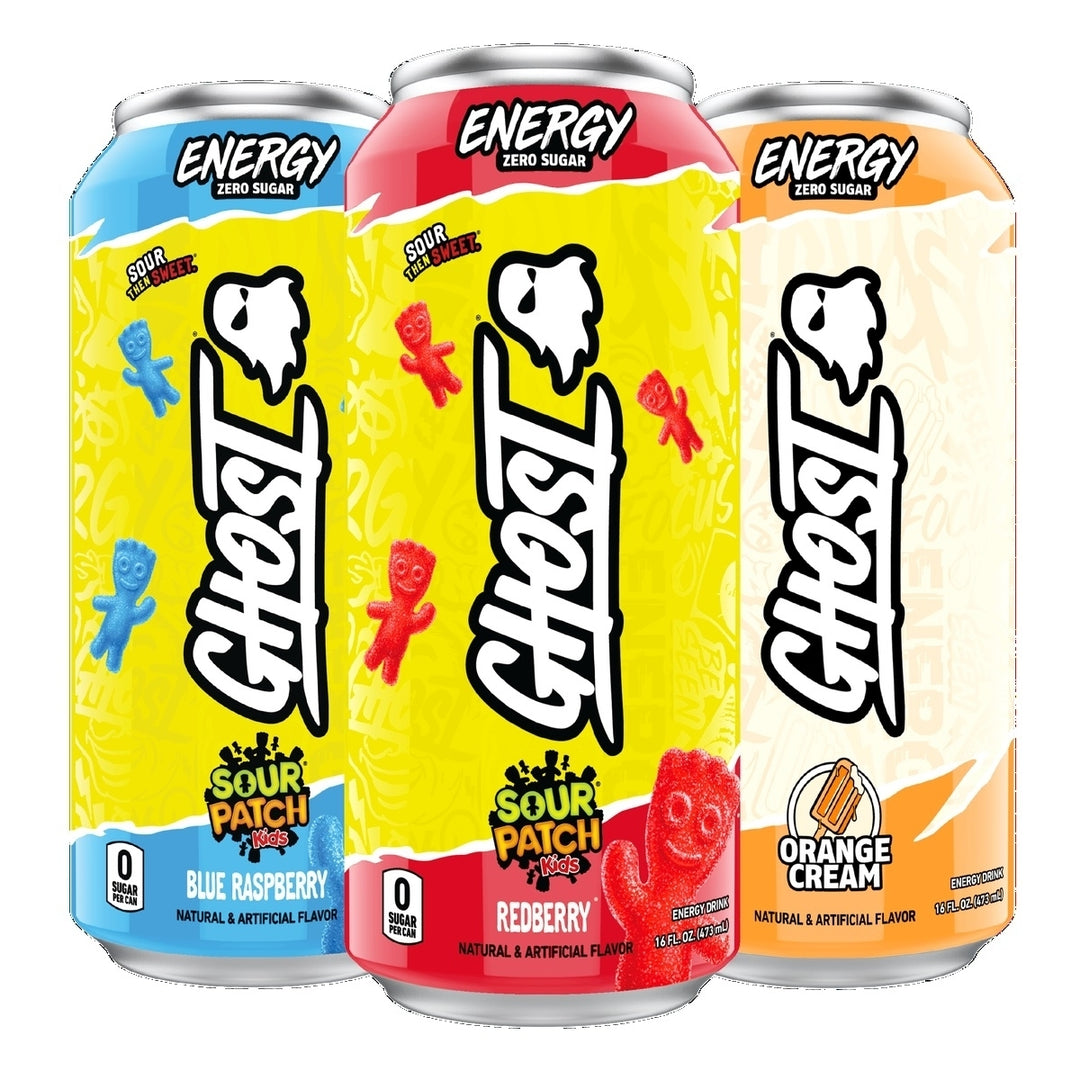 Ghost Energy Drink Zero Sugar Variety Pack 16 Fluid Ounce (Pack of 15) Image 1