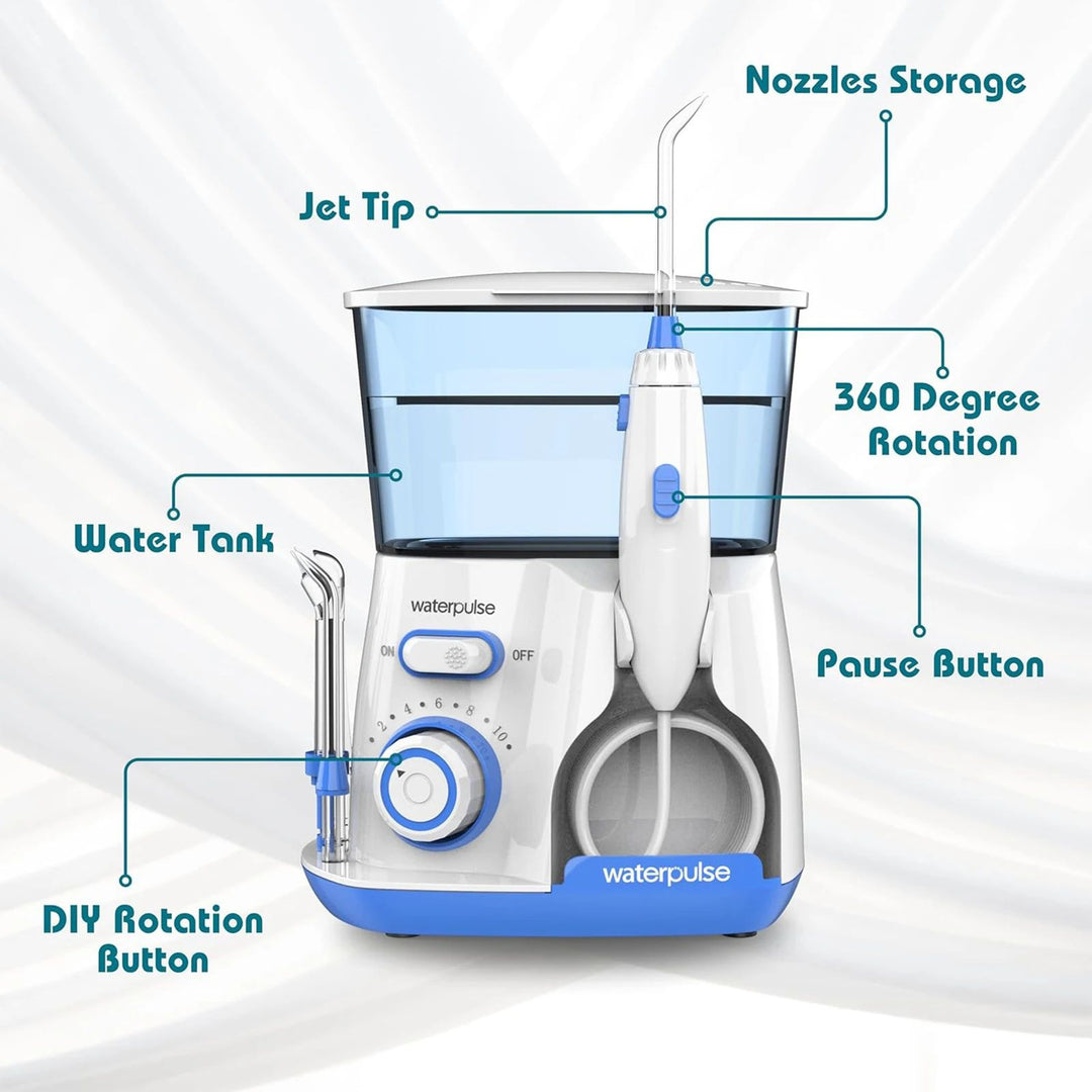 Waterpulse Electric Water Flosser 800ML Oral Irrigator Teeth Cleaner with 5 Tips Image 3