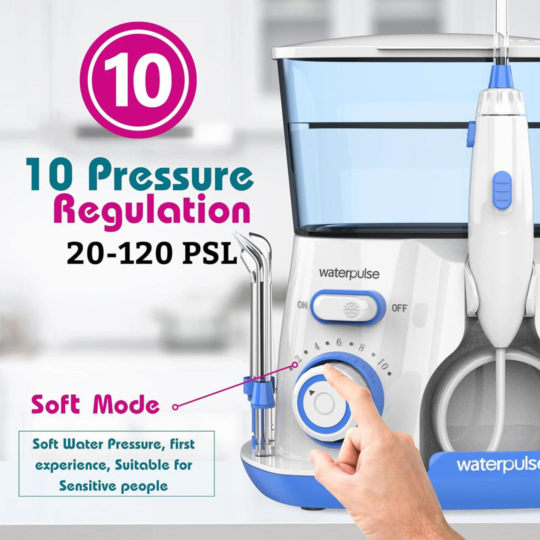 Waterpulse Electric Water Flosser 800ML Oral Irrigator Teeth Cleaner with 5 Tips Image 2