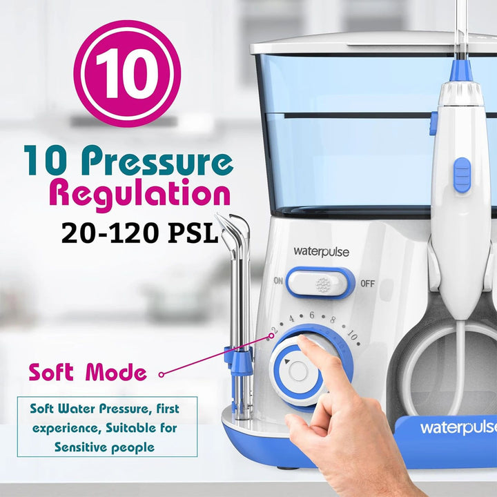 Waterpulse Electric Water Flosser 800ML Oral Irrigator Teeth Cleaner with 5 Tips Image 2