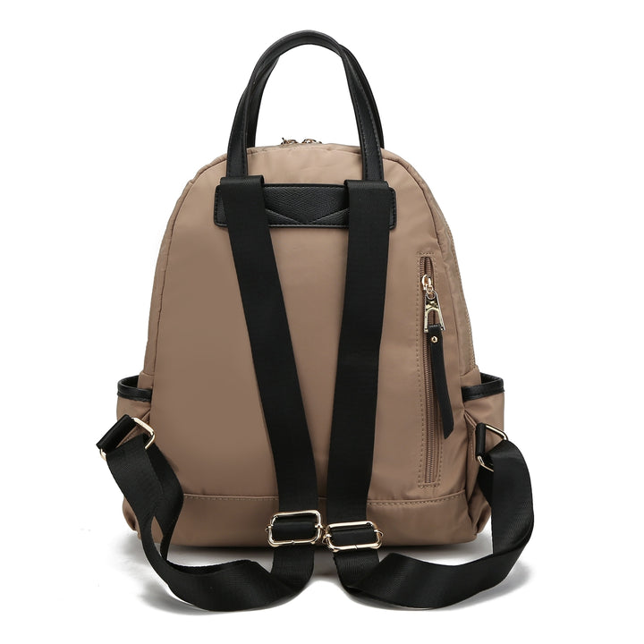 MKFCollection Greer Backpack - Vegan Leather Designer Handbag Image 3