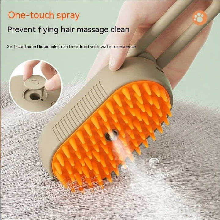 Electric Pet Spray Comb - One-Key Spray Hair Removal for Cats and Dogs Image 1