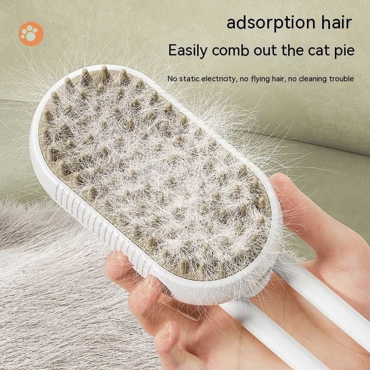 Electric Pet Spray Comb - One-Key Spray Hair Removal for Cats and Dogs Image 2