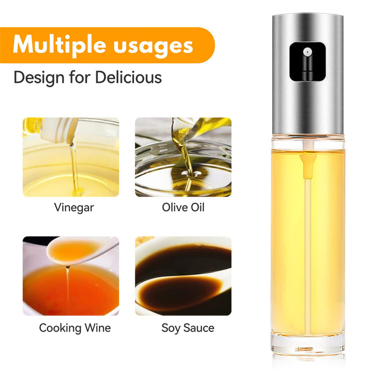 Glass Oil Sprayer for Cooking Olive Spray Mister for Salad BBQ Kitchen Baking Empty Vinegar Bottle Image 4