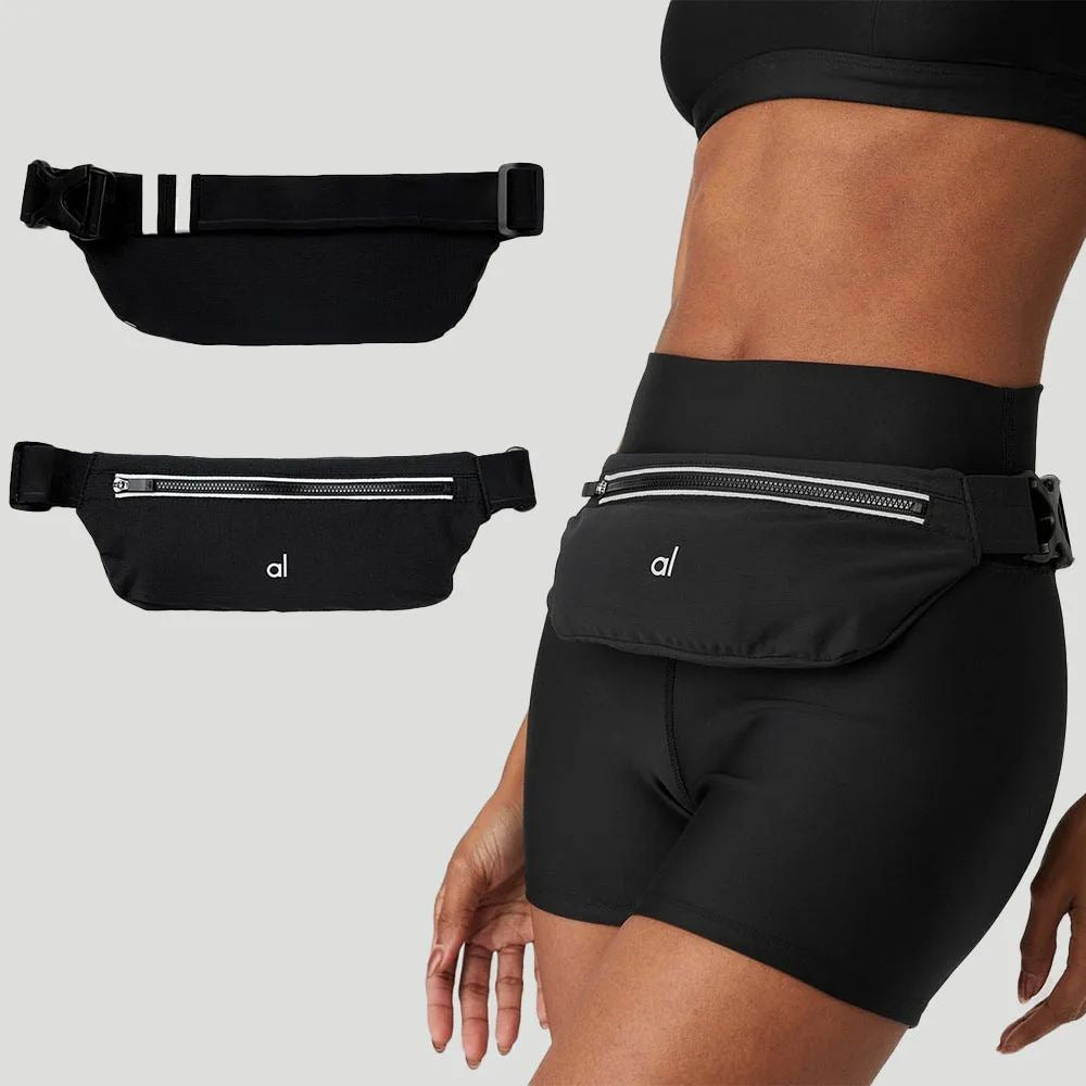 Mini Black Waist Bag Lightweight Fitness Phone Storage for Outdoors Image 1