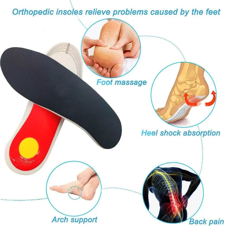 Orthotic Arch Support Insoles for Flatfoot Pressure Relief Cushioning Image 4