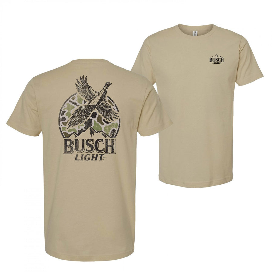 Busch Light Pheasant Hunting Camo Logo T-Shirt Image 1