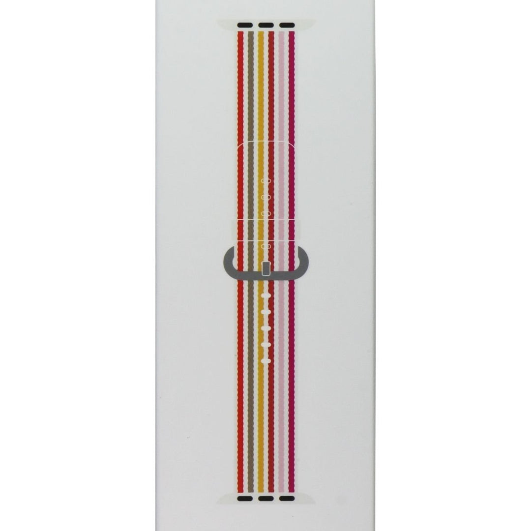 Apple 38mm Woven Nylon Band for 38mm and 40mm Apple Watches - Pink Stripe Image 3