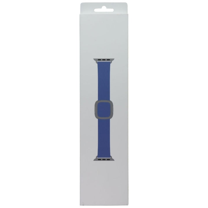 Apple (40mm) Leather Band w/ Modern Buckle for Apple Watch - Cornflower - Small Image 1