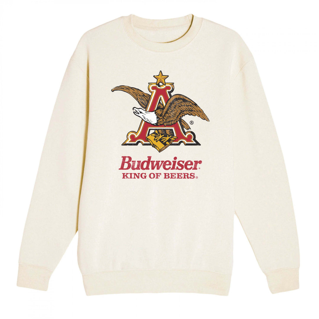 Budweiser King of Beers Eagle Logo Crewneck Sweatshirt Image 1