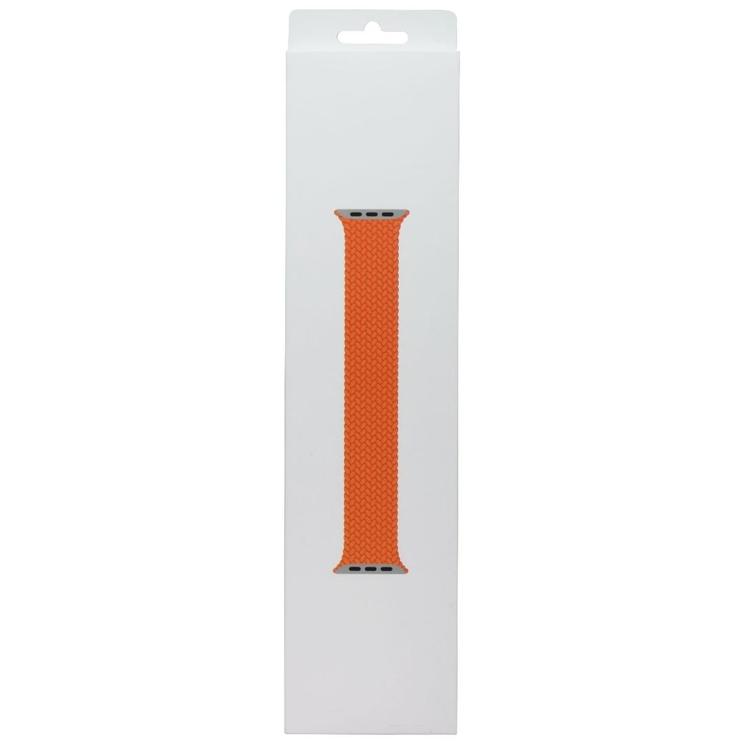 Apple (41mm) Braided Solo Loop Band - Bright Orange / Size 4 (MQXR3ZM/A) Image 1