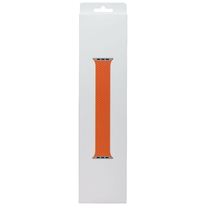 Apple (41mm) Braided Solo Loop Band - Bright Orange / Size 4 (MQXR3ZM/A) Image 1