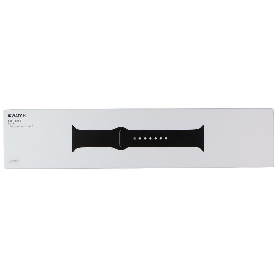 Apple 42mm Sport Band for Apple Watch 45/44/42mm - Black / Full Set Image 1