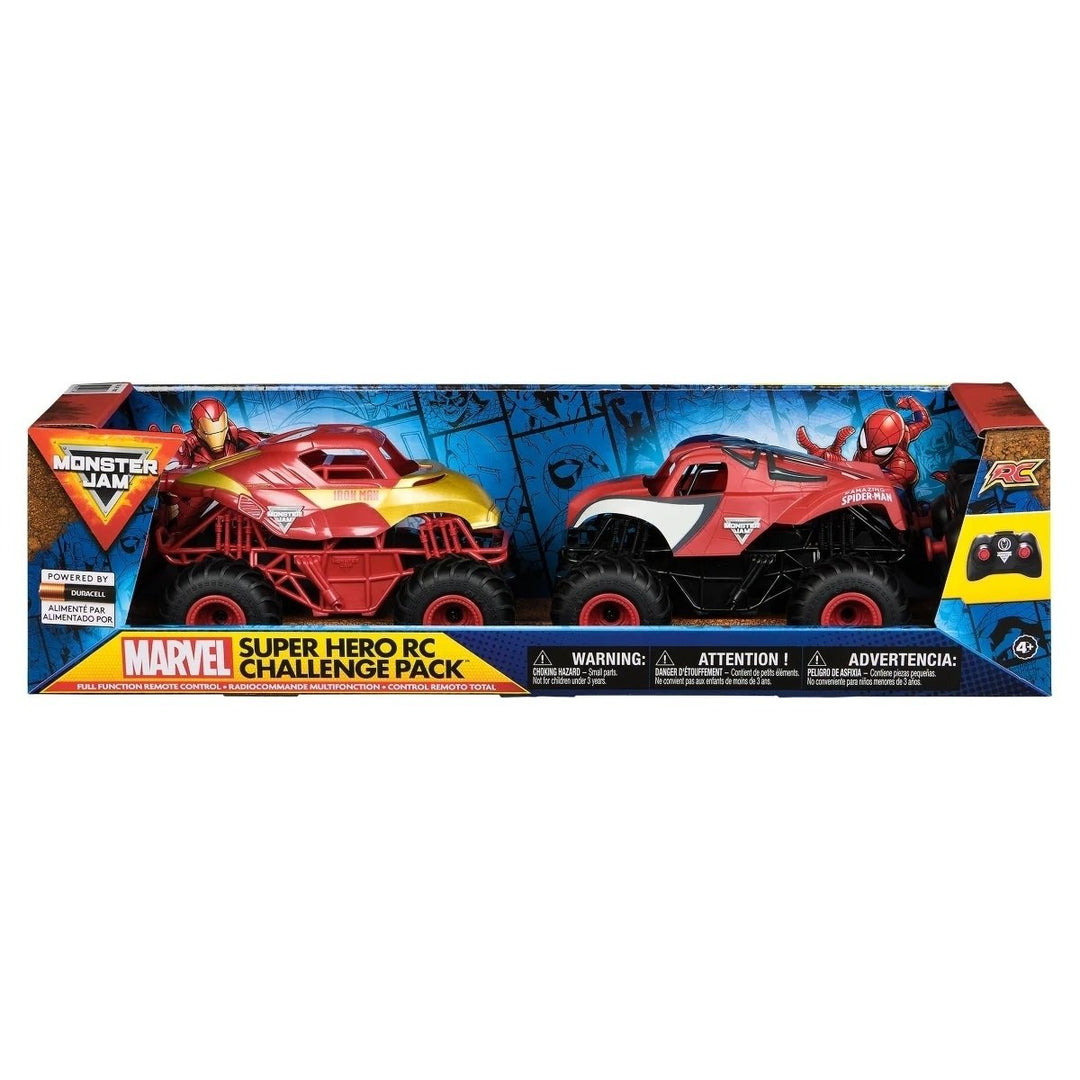 Monster Jam Superhero 1:24 Scale RC 2 Pack Image 1