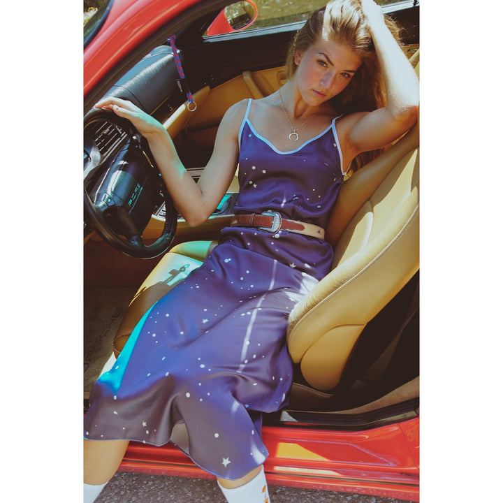 Andromeda Silk Dress in Twilight Image 1