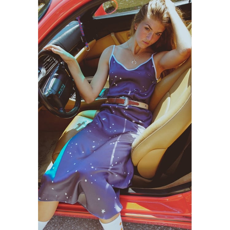 Andromeda Silk Dress in Twilight Image 1