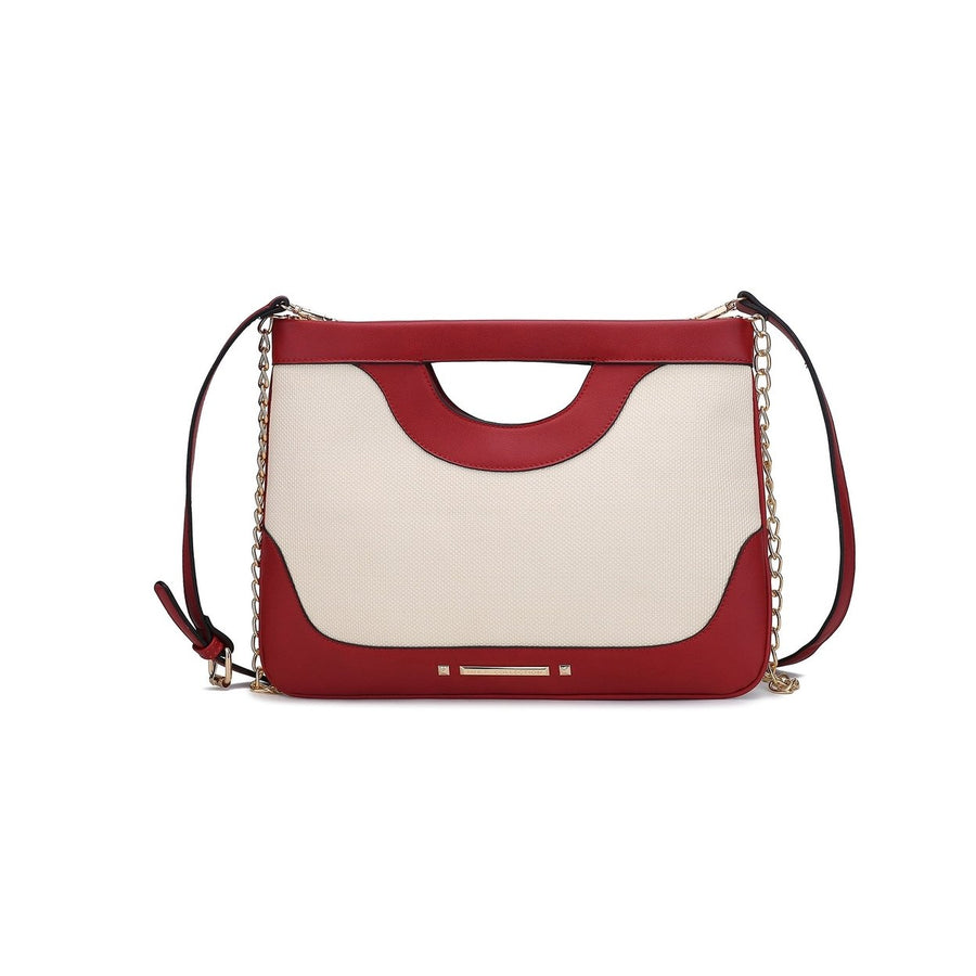 MKFCollection Eliza Crossbody Bag - Vegan Leather Designer Handbag Image 1