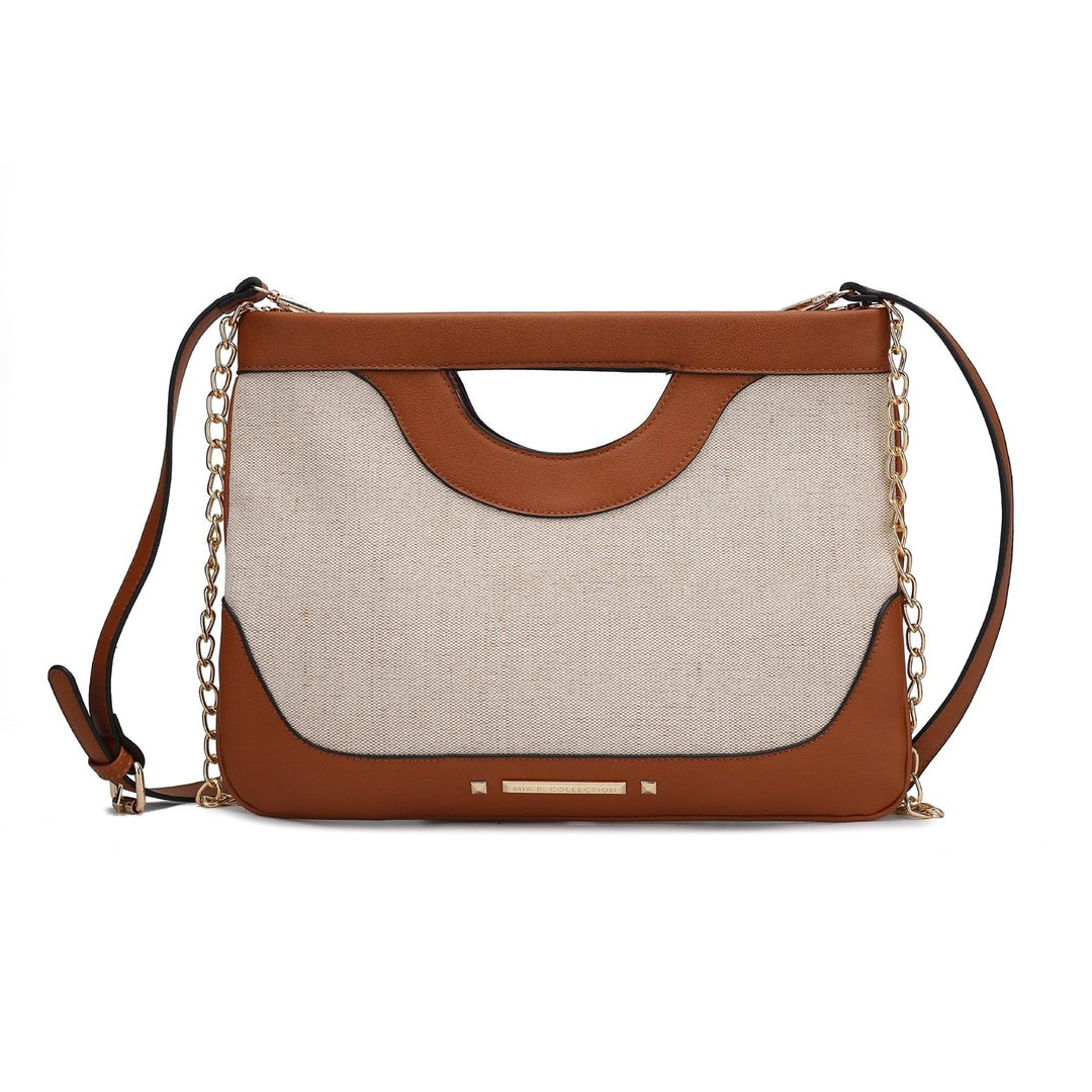 MKFCollection Eliza Crossbody Bag - Vegan Leather Designer Handbag Image 6