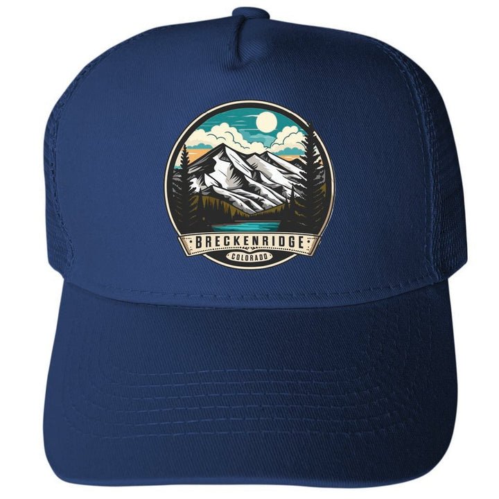 Breckenridge Colorado Design A Unisex Mesh Back Trucker Hat with Adjustable Snapback Image 1