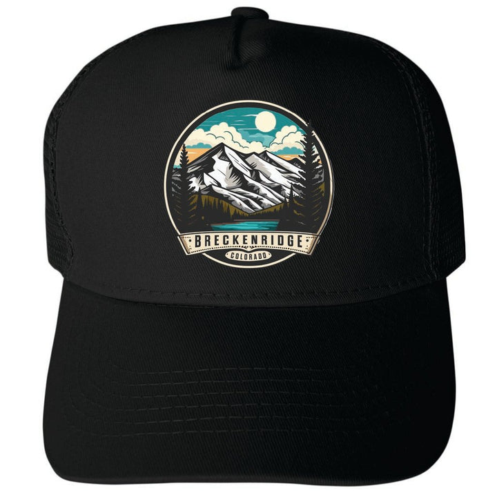 Breckenridge Colorado Design A Unisex Mesh Back Trucker Hat with Adjustable Snapback Image 4