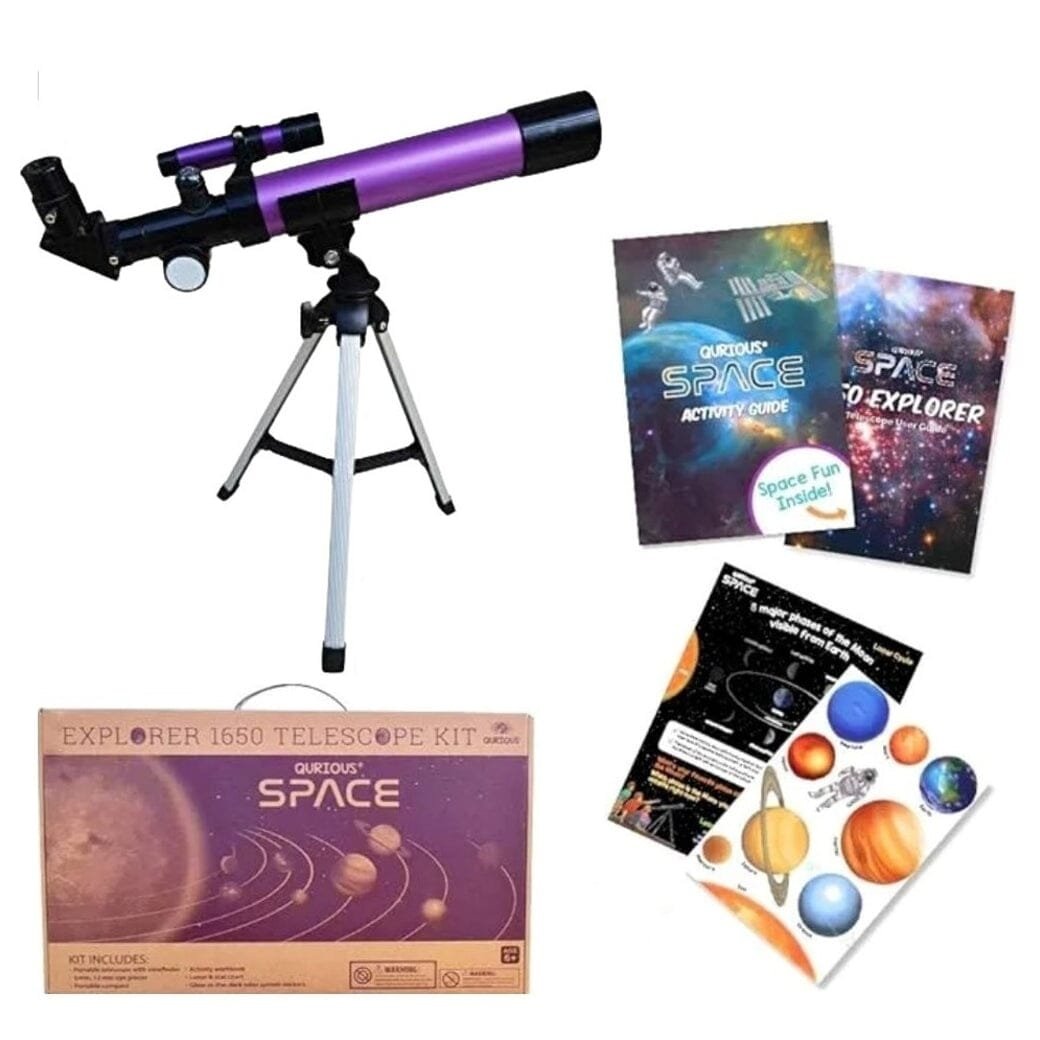 Qurious Space Kid s Explorer 1650 Telescope Kit Image 2