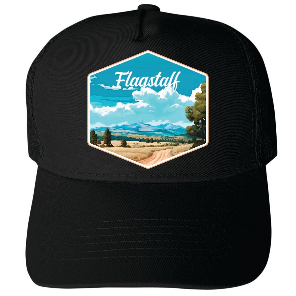 Flagstaff Arizona Virginia Design B Unisex Mesh Back Trucker Hat with Adjustable Snapback Image 4