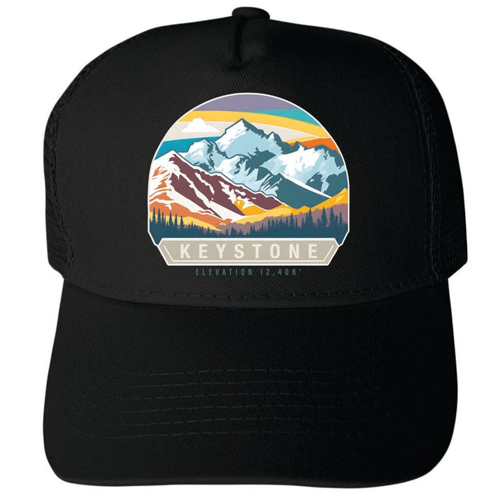 Keystone Colorado Design C Unisex Mesh Back Trucker Hat with Adjustable Snapback Image 1