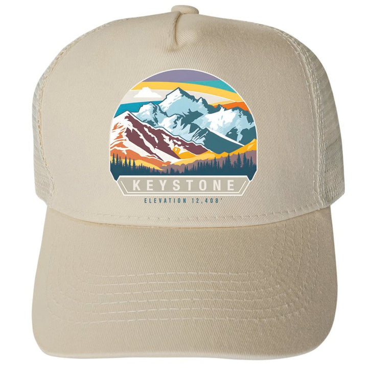 Keystone Colorado Design C Unisex Mesh Back Trucker Hat with Adjustable Snapback Image 3