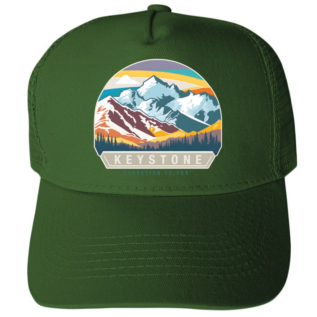 Keystone Colorado Design C Unisex Mesh Back Trucker Hat with Adjustable Snapback Image 4