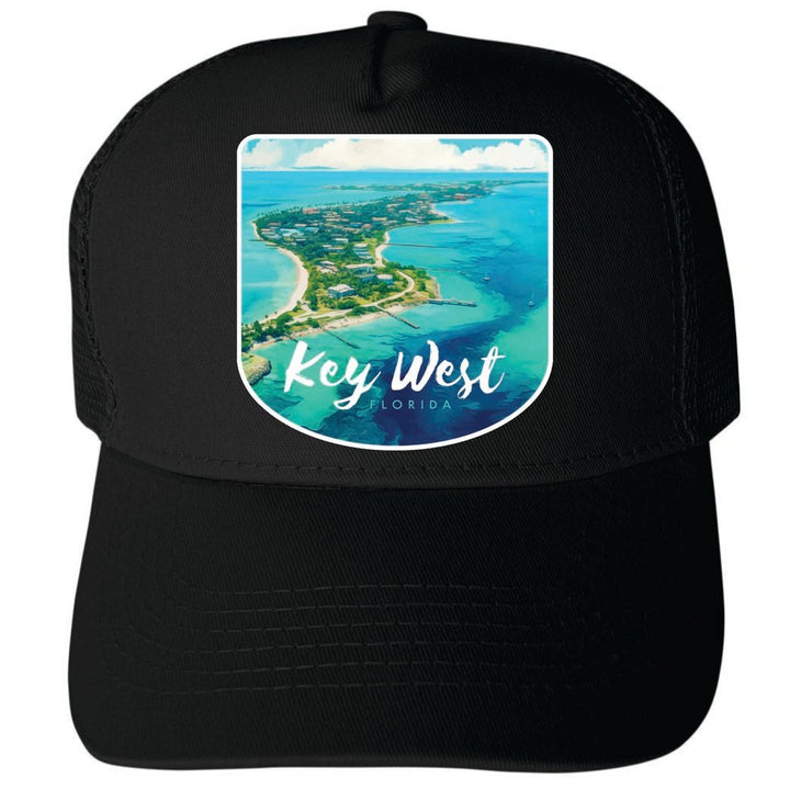 Key West Florida Design A Unisex Mesh Back Trucker Hat with Adjustable Snapback Image 4