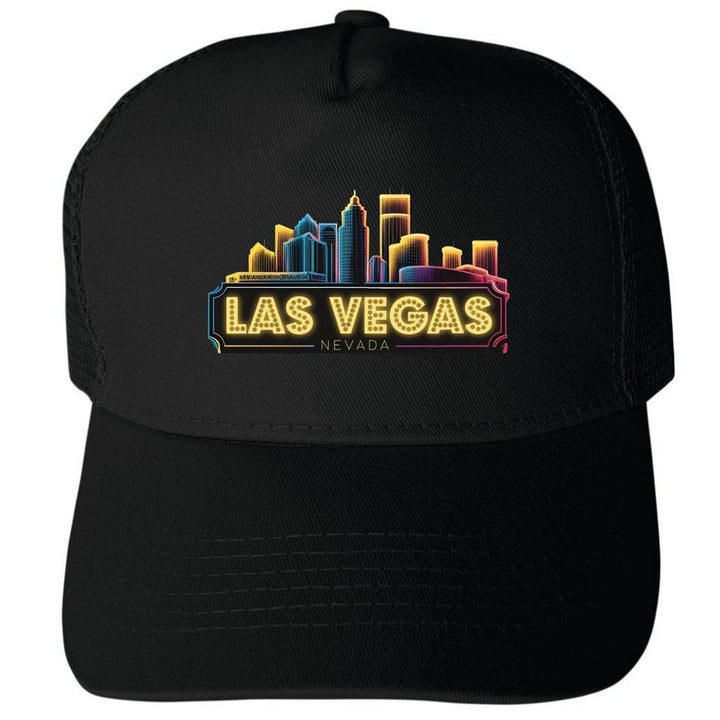 Las Vegas Nevada Design C Unisex Mesh Back Trucker Hat with Adjustable Snapback Image 1