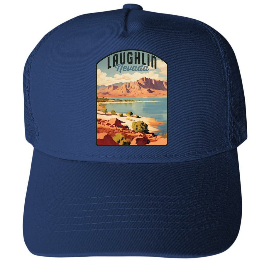 Laughlin Nevada Design B Unisex Mesh Back Trucker Hat with Adjustable Snapback Image 1