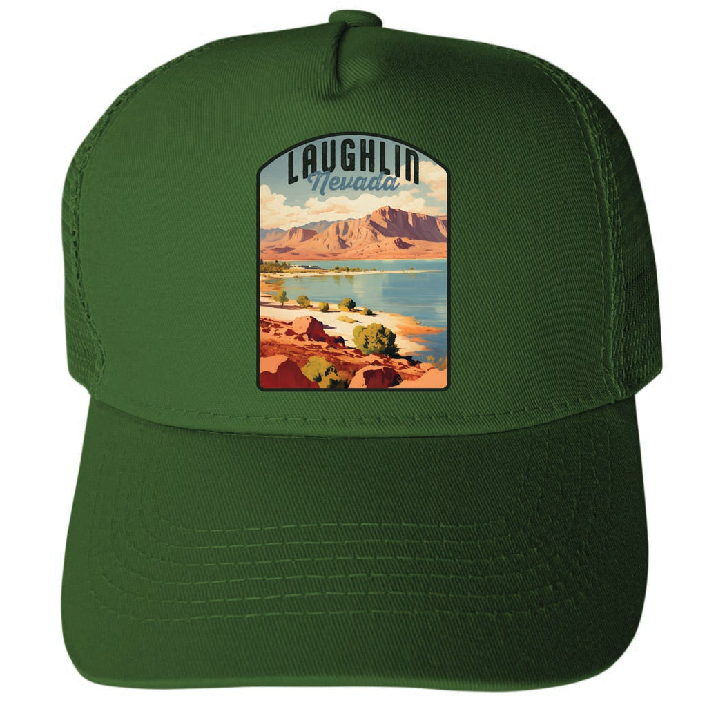 Laughlin Nevada Design B Unisex Mesh Back Trucker Hat with Adjustable Snapback Image 2