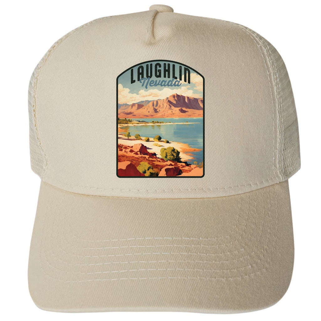 Laughlin Nevada Design B Unisex Mesh Back Trucker Hat with Adjustable Snapback Image 3