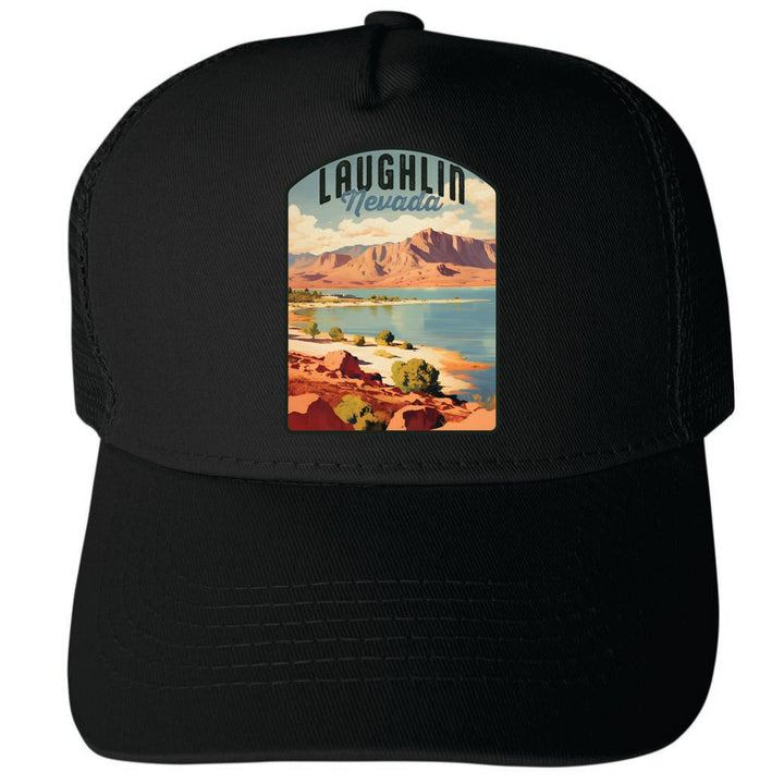 Laughlin Nevada Design B Unisex Mesh Back Trucker Hat with Adjustable Snapback Image 4