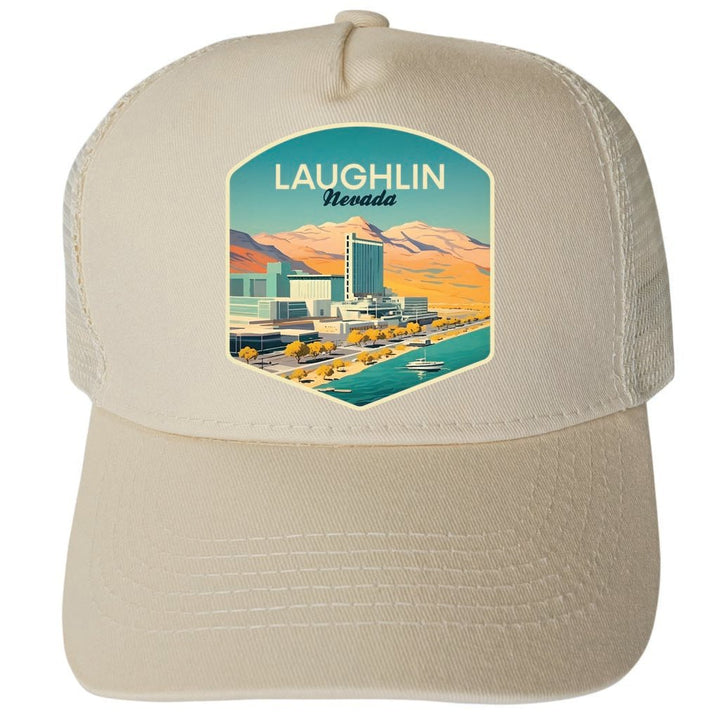 Laughlin Nevada Design A Unisex Mesh Back Trucker Hat with Adjustable Snapback Image 3