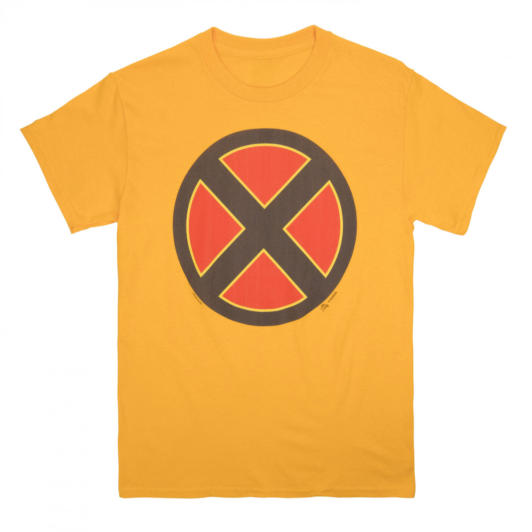 X-Men Classic Logo Gold Colorway T-Shirt Image 1