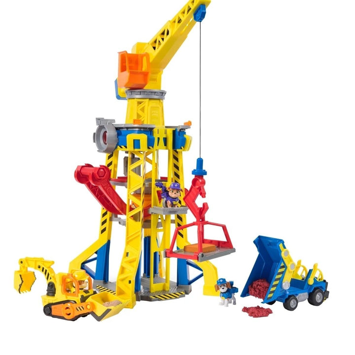 PAW Patrol Rubble and Crew Barkyard Crane Tower Playset Image 2