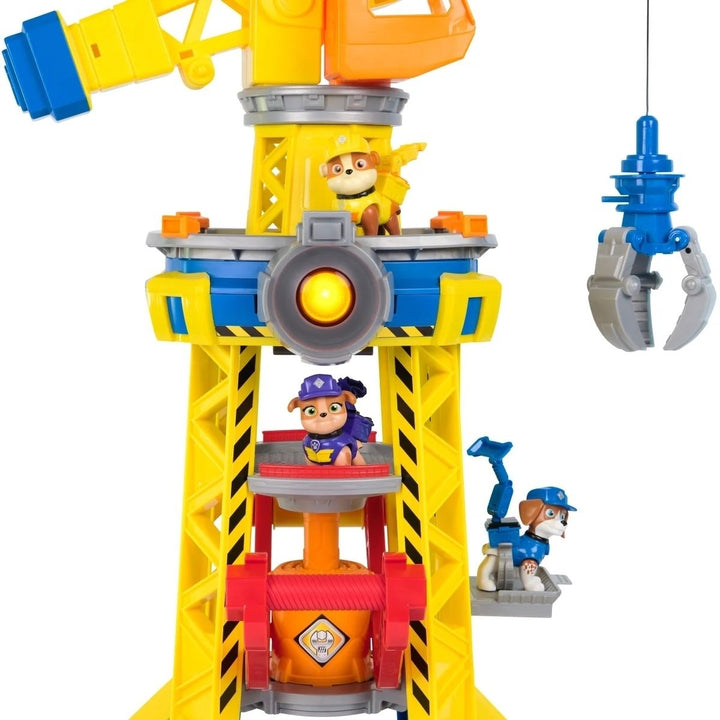 PAW Patrol Rubble and Crew Barkyard Crane Tower Playset Image 4