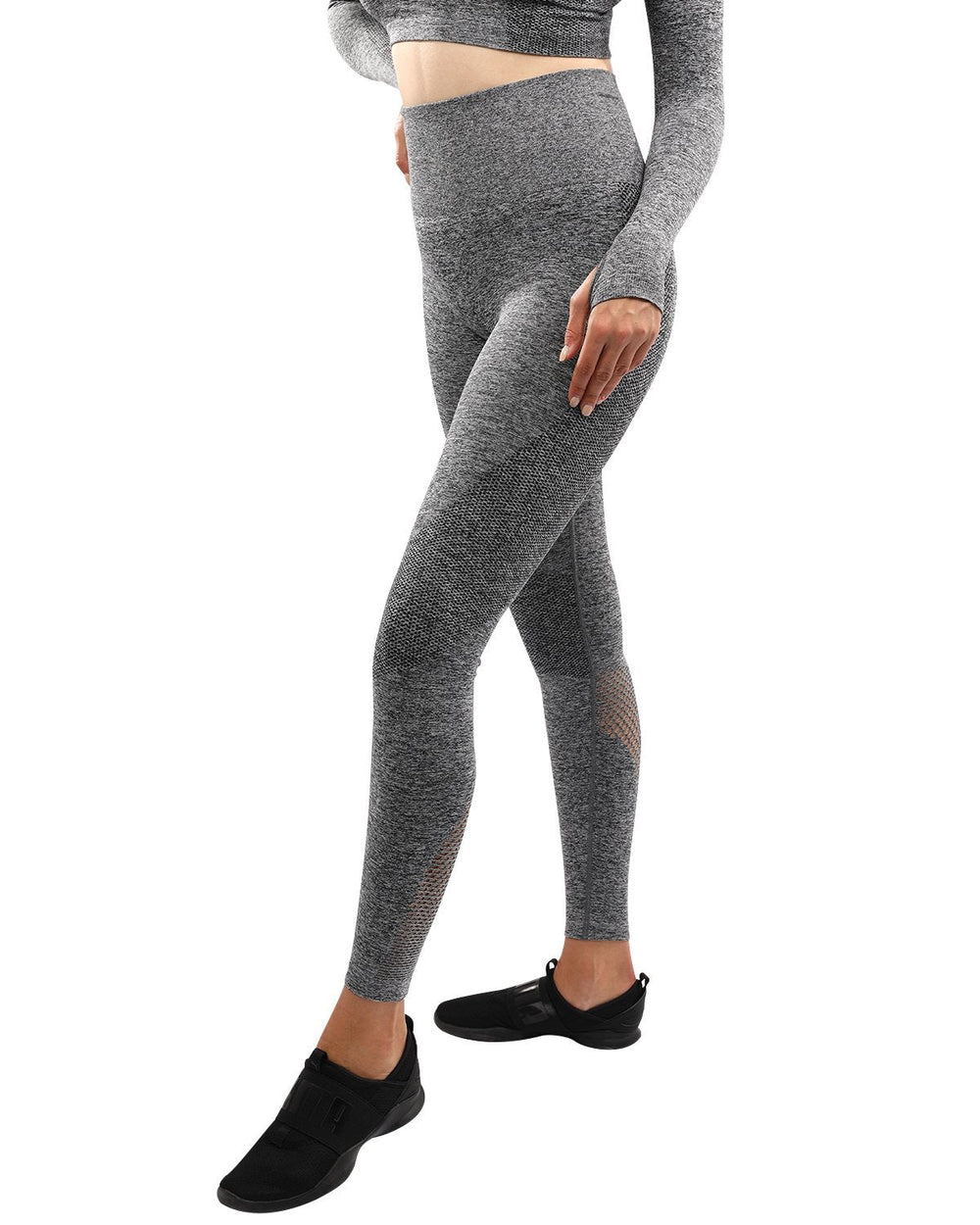 Cadrina Seamless Leggings - Grey Image 2