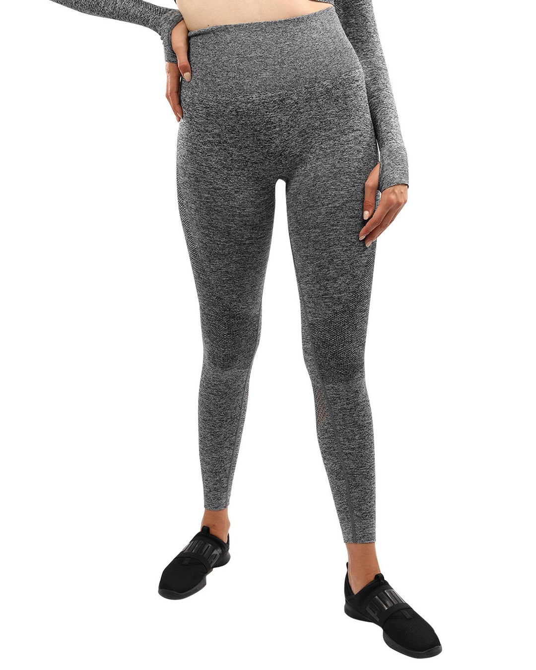 Cadrina Seamless Leggings - Grey Image 4