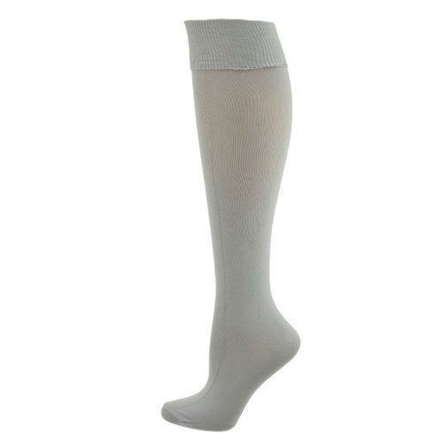 Classic Flat knit Opaque Nylon Knee High Socks 3 Pair Pack Image 10