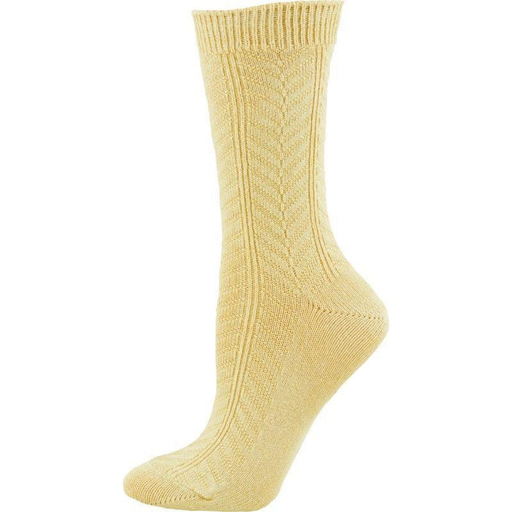 Chevron Pattern Medium Weight Bamboo Crew Socks 3 Pair Pack Image 6