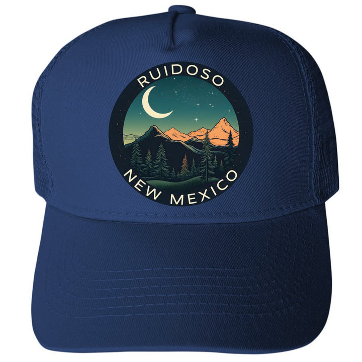 Ruidoso Mexico Design A Unisex Mesh Back Trucker Hat with Adjustable Snapback Image 1